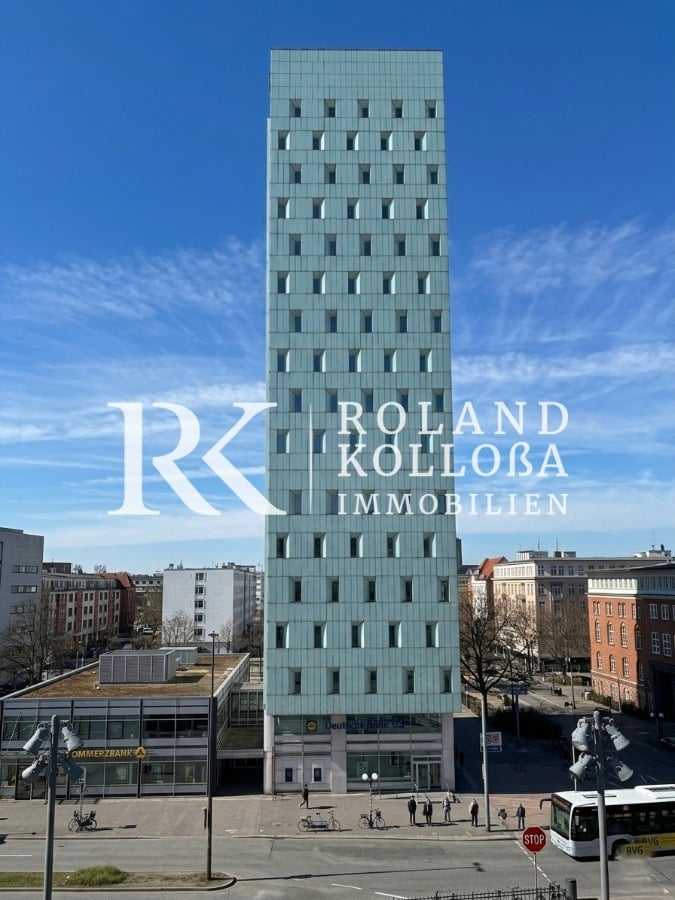 Bürofläche im 14. Obergeschoss mit Blick über Hamburg